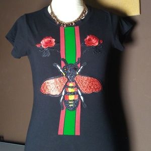 BUG embroidered t-shirt , large